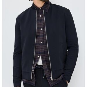 Les Deux Como Black Bomber Jacket NWT